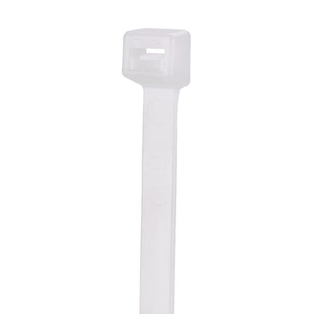 Panduit Cable Tie, 8 in L, 2.09 in Max Bundle Dia., Natural, Nylon 6/6, 18 lb Strength, 1000 PK S8-18-M